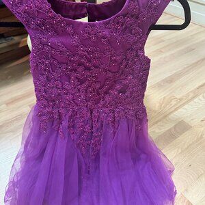 Mon Cherie LEXIE Formal Girls Dress Purple Size 12